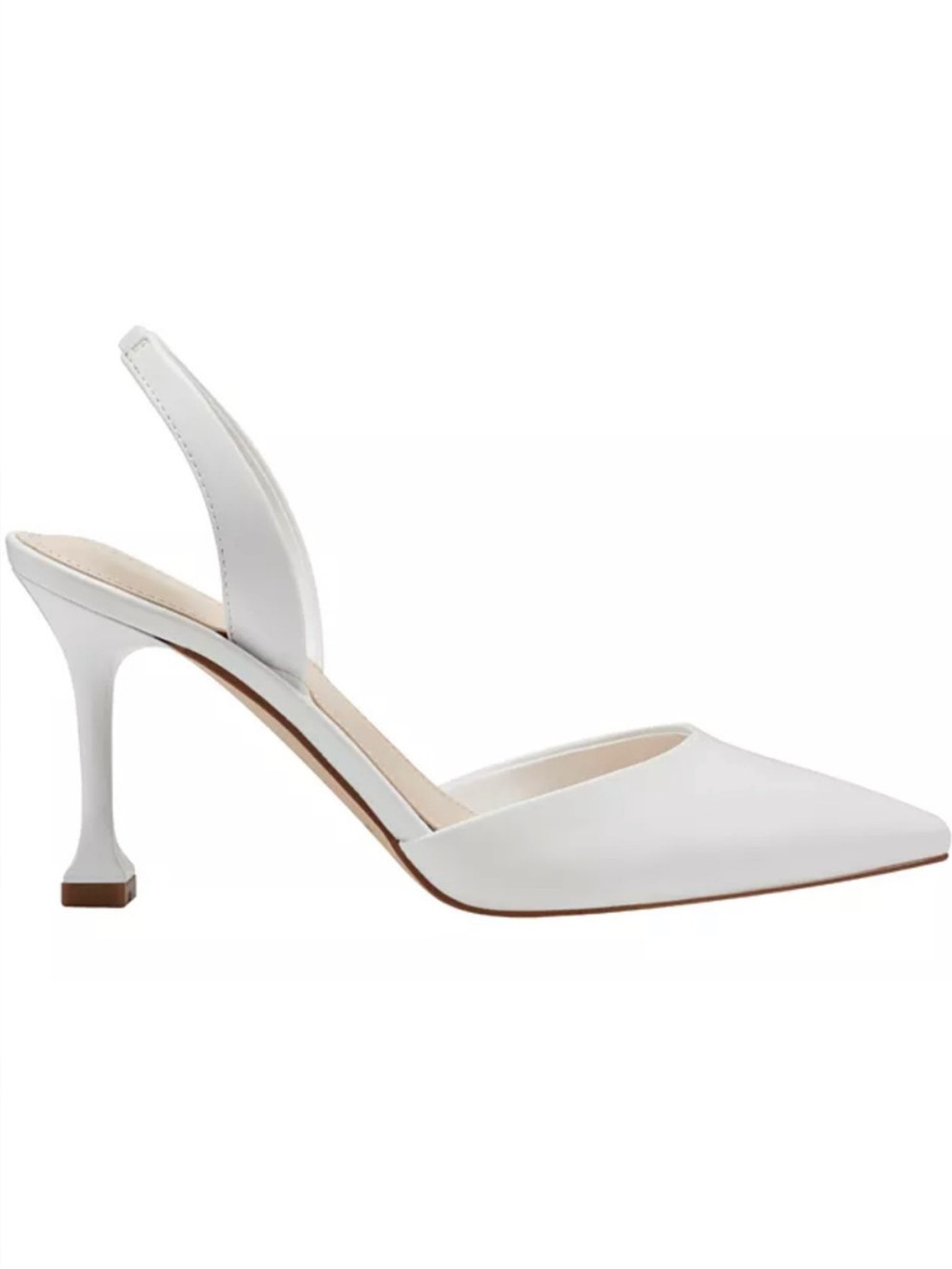 NWT🧡Marc Fisher - White Hadya Slingback Pump - 7.5